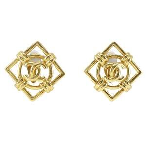 Chanel Clip-On Earrings Gold- #228768C10B